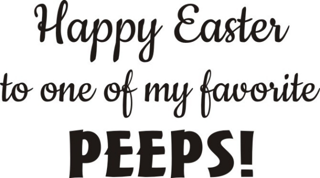 Favorite Easter Peep Greeting